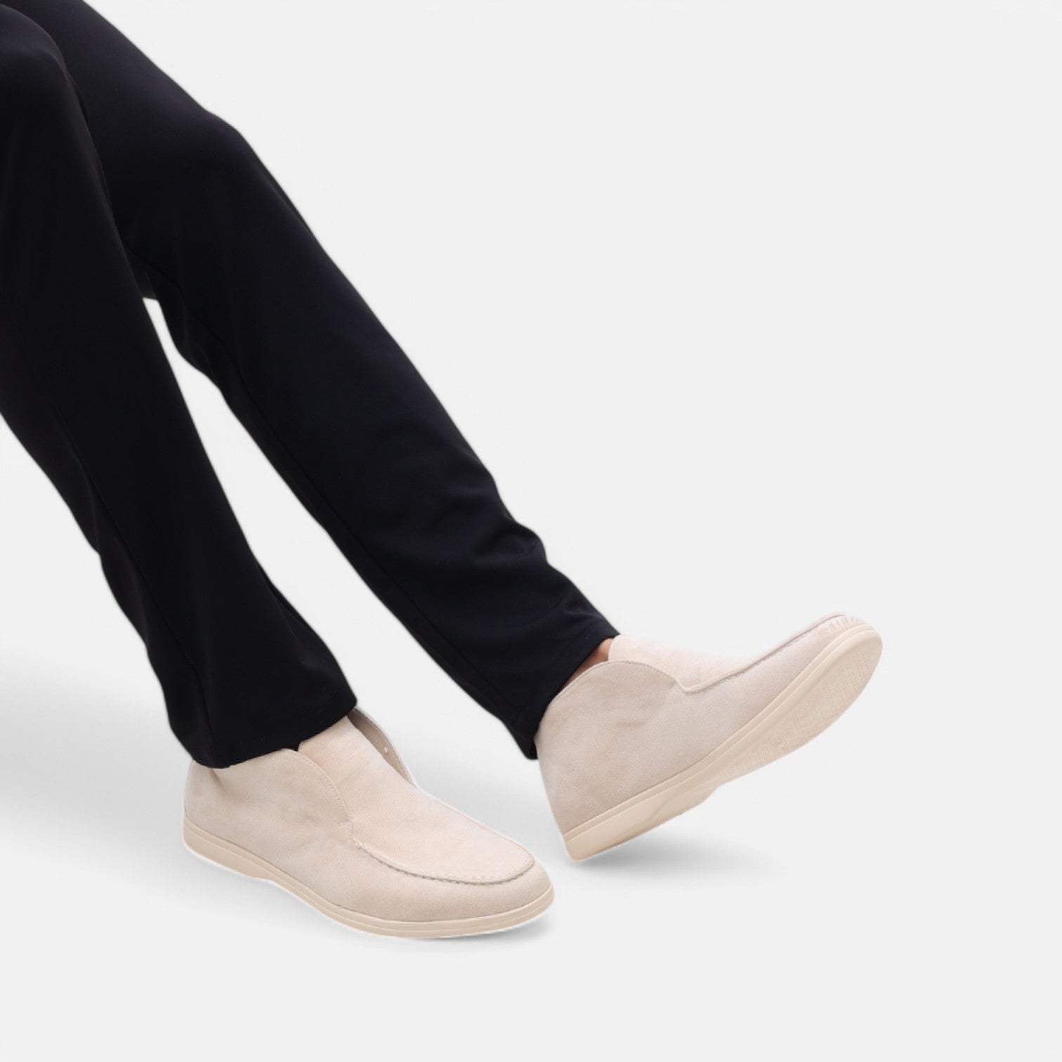 The Rowley Club | High-Top Suede Loafers – Classic Luxury for Men