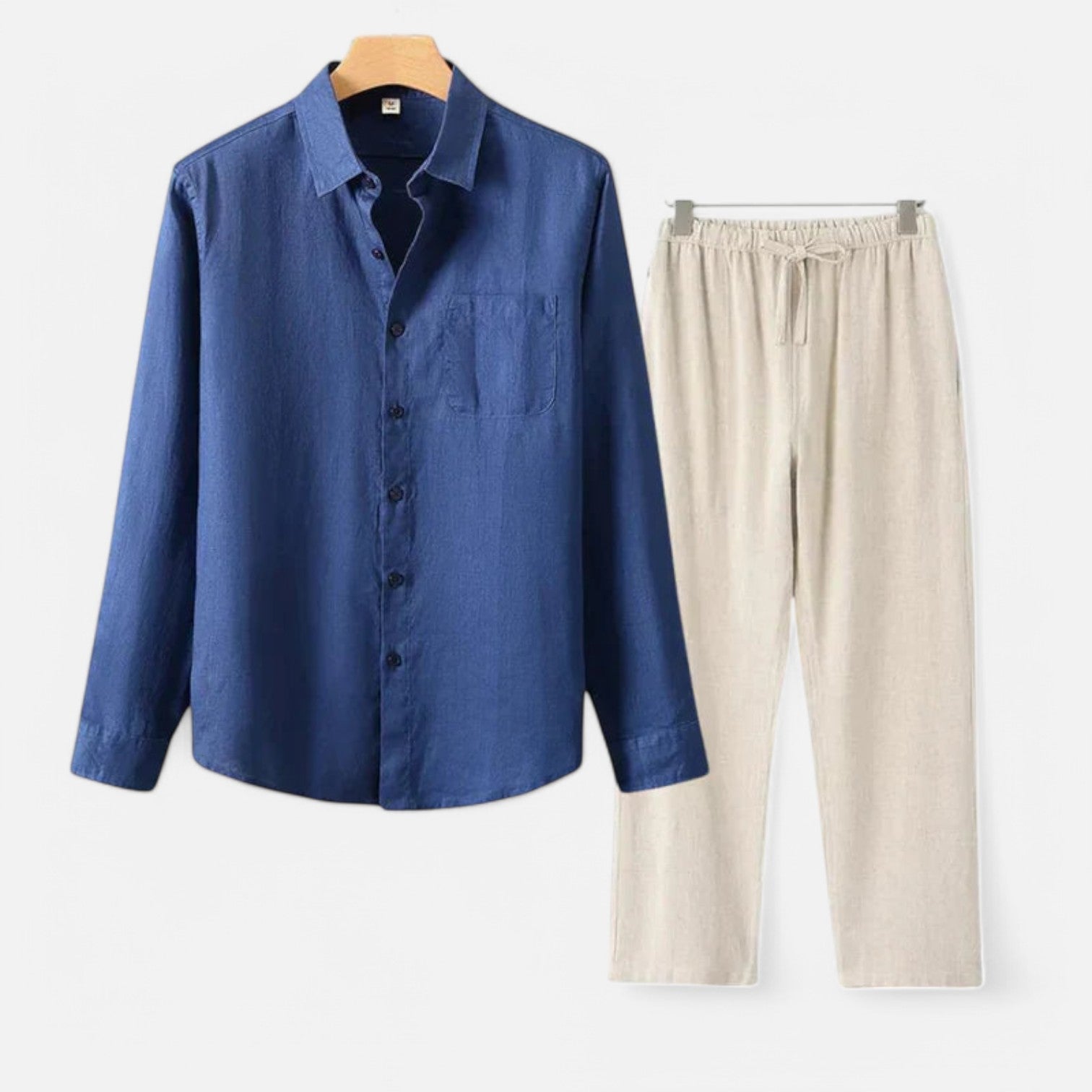 The Rowley Club | Long Sleeve Linen Blend Shirt