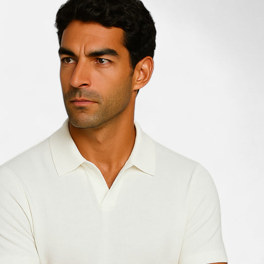 The Rowley Club | Buttonless Polo for Men - Old-School Minimalism, Refined Ease for Everyday