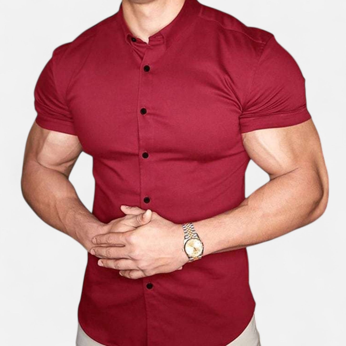 The Rowley Club | Gérald Slim Fit Short Sleeve Shirt – Elegant Silhouette, Refined Everyday Style