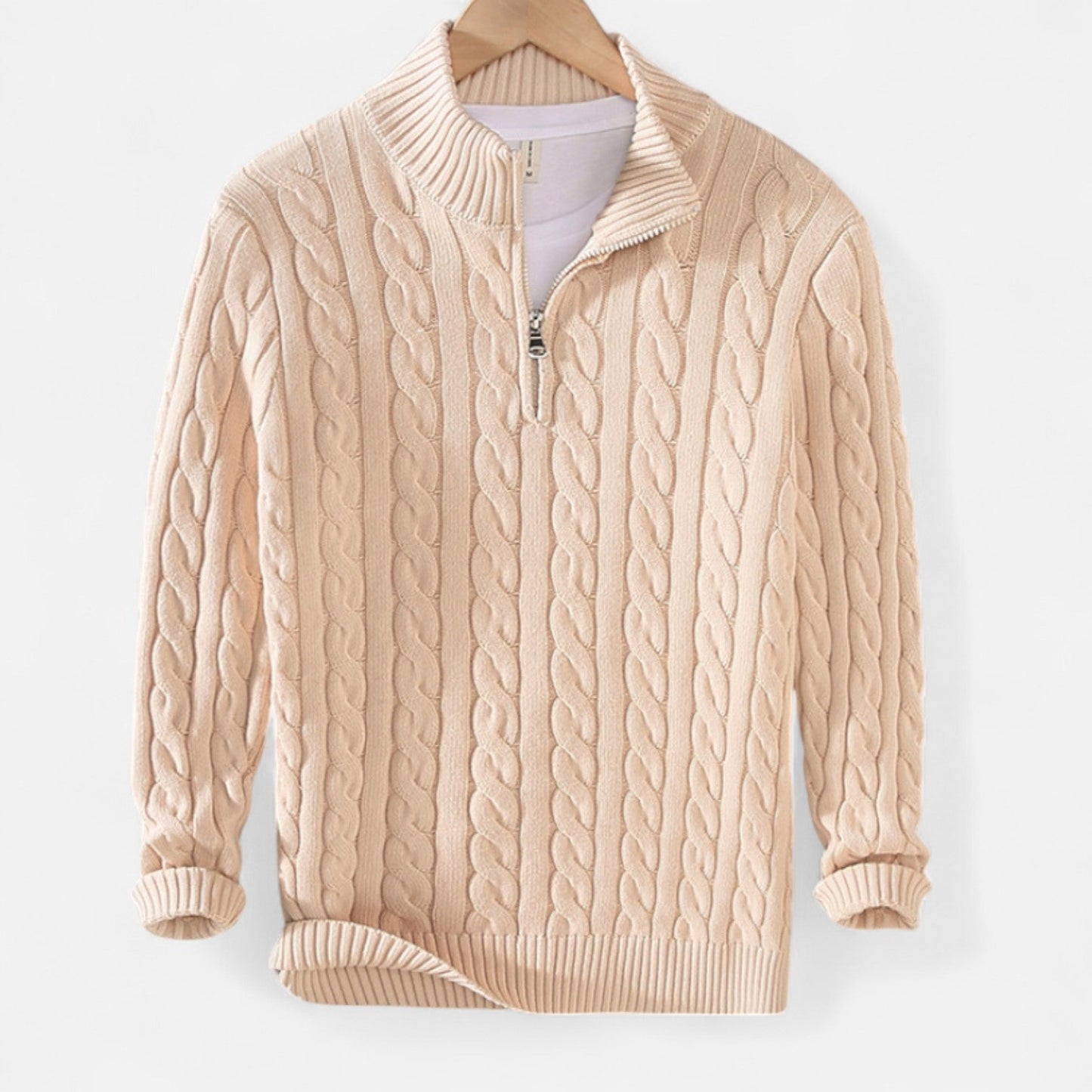 The Rowley Club | Men's Semi-Zip Sweater - Refined Knit, Essential for Versatile Layering