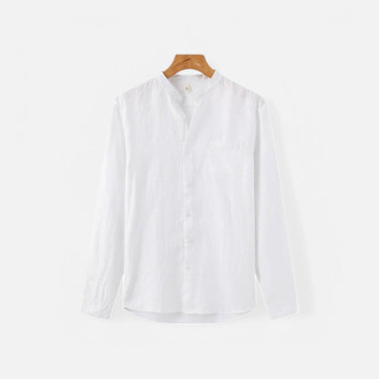 The Rowley Club | Pure Linen Long Sleeve Shirt for Men