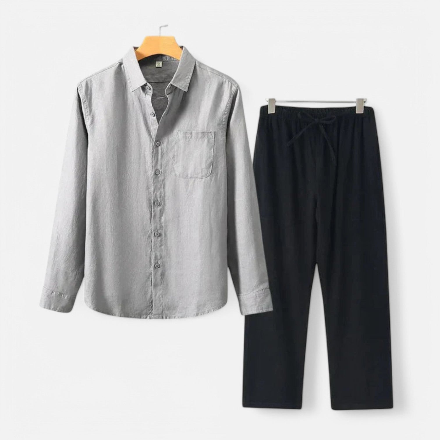The Rowley Club | Long Sleeve Linen Blend Shirt