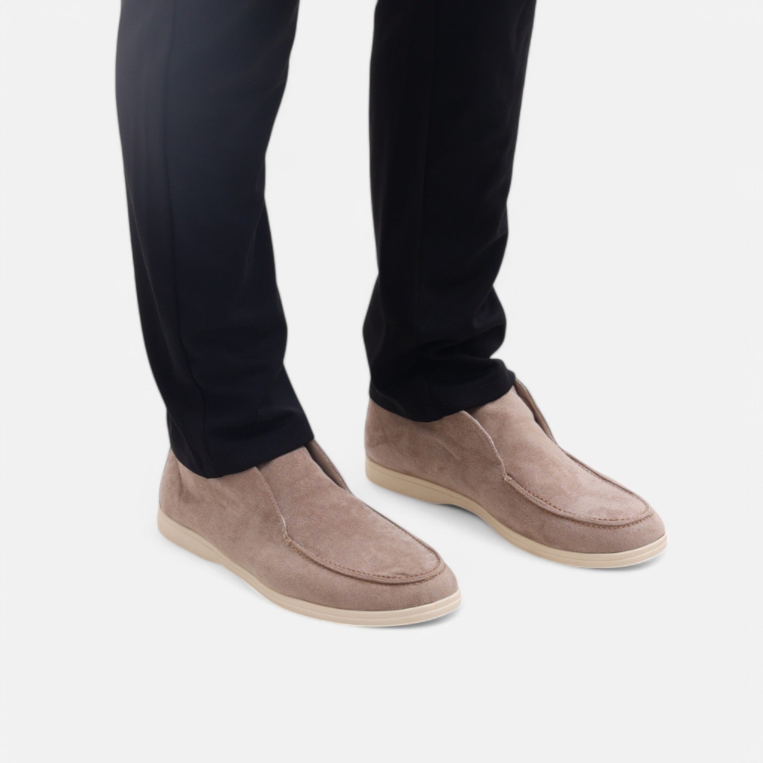 The Rowley Club | High-Top Suede Loafers – Classic Luxury for Men