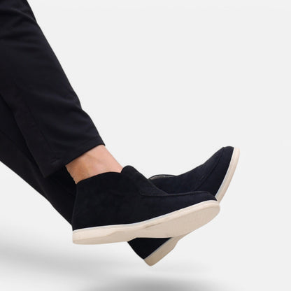 The Rowley Club | High-Top Suede Loafers – Classic Luxury for Men