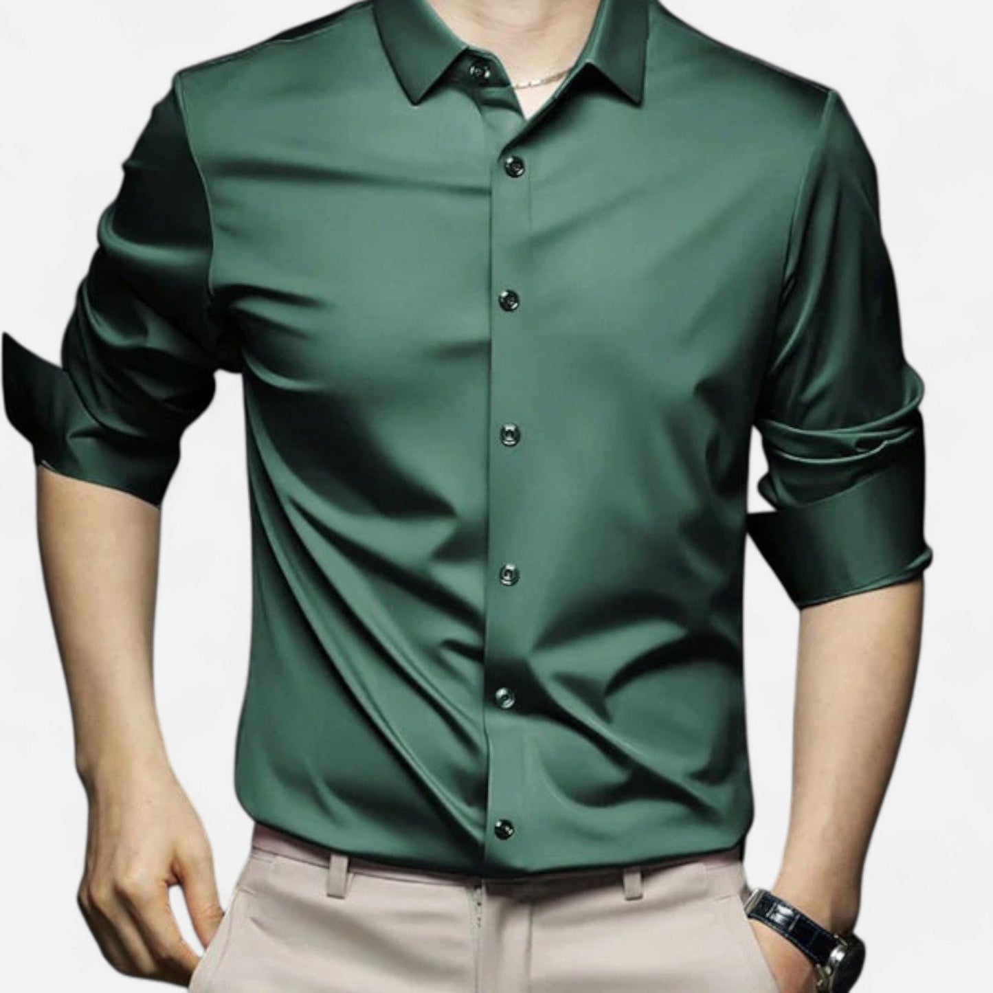 The Rowley Club | Men's Dress Shirt No Iron – Tailored Elegance, Impeccable Finish All Day