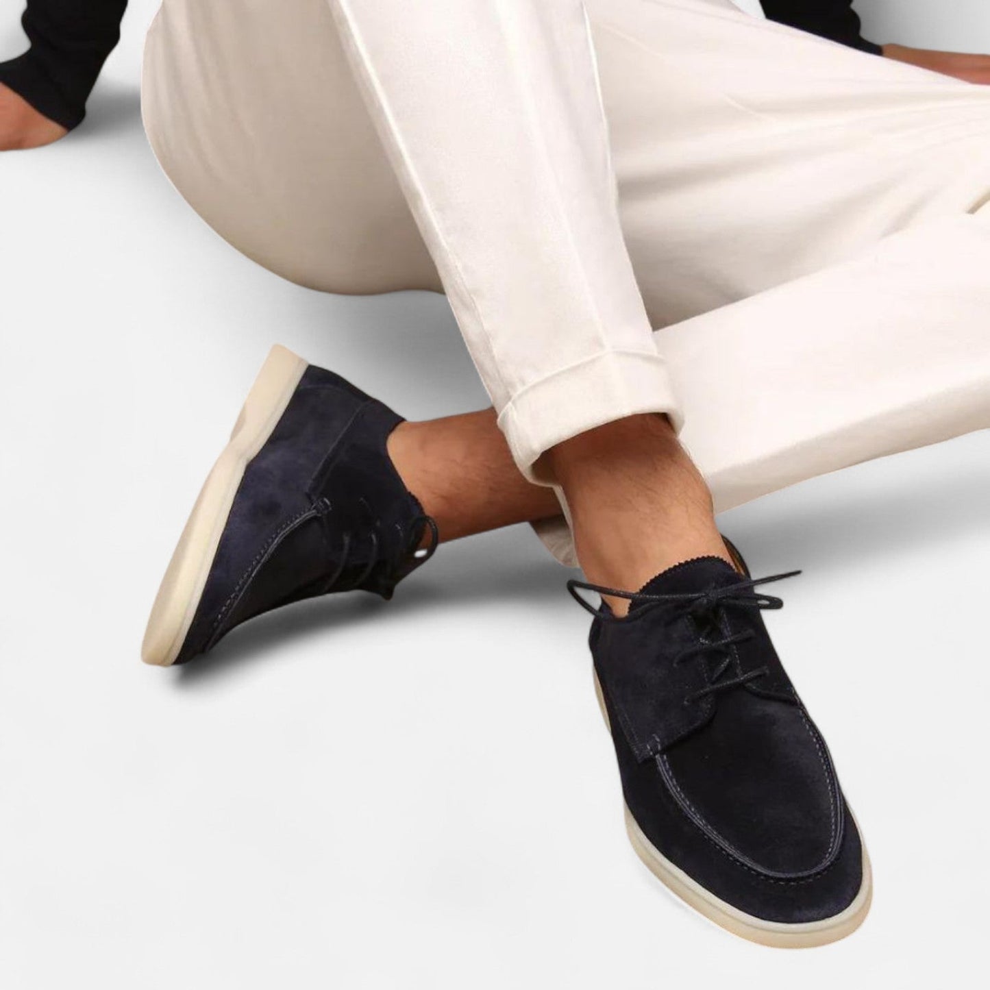 The Rowley Club | Suede loafers for men with laces – Refined craftsmanship, effortless sophistication