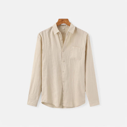 The Rowley Club | Pure Linen Long Sleeve Shirt for Men