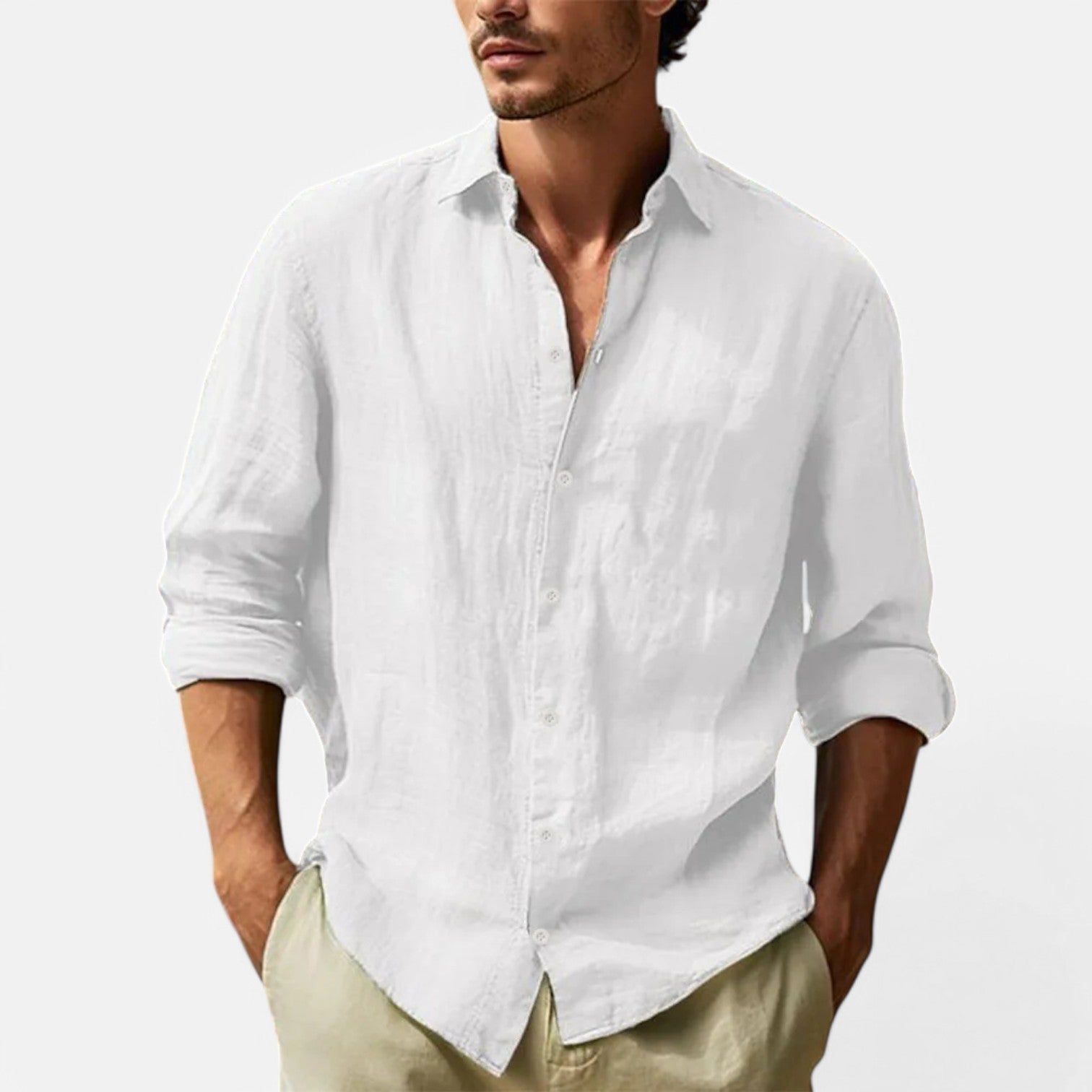 The Rowley Club | Hawaiian Shirt in Cotton and Linen for Men