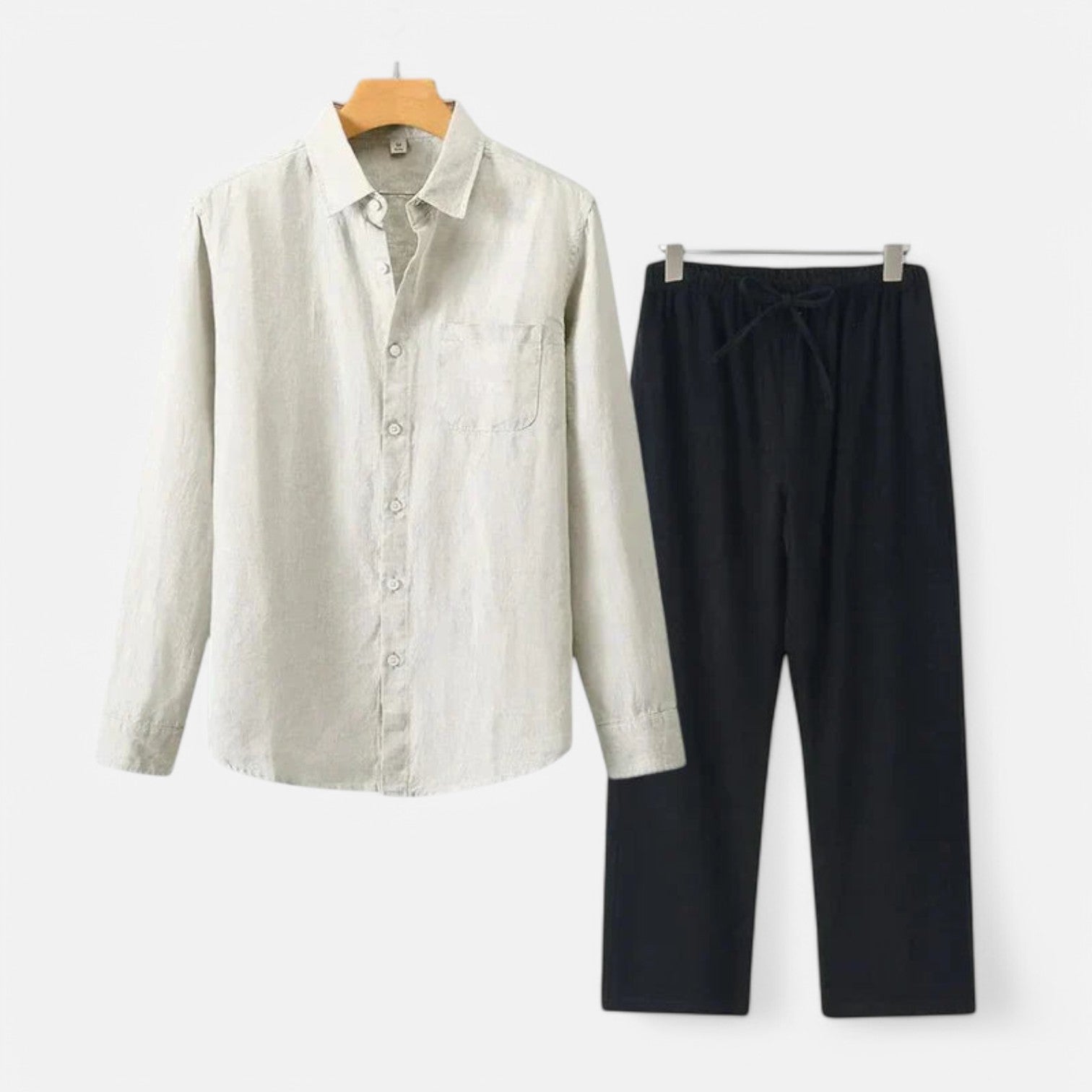 The Rowley Club | Long Sleeve Linen Blend Shirt