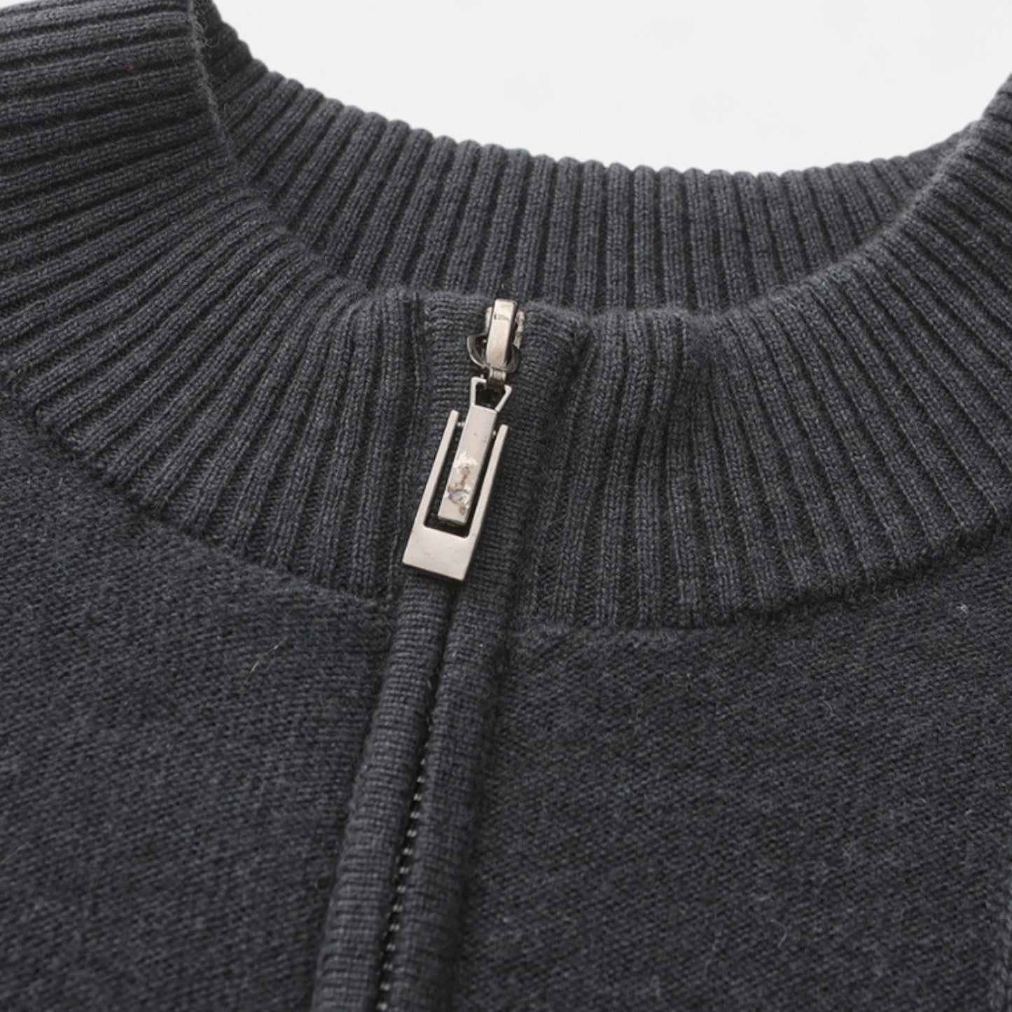 The Rowley Club | Men's Ribbed Half-Zip Cashmere - 100% Pure Cashmere, Discreet Luxury in Motion