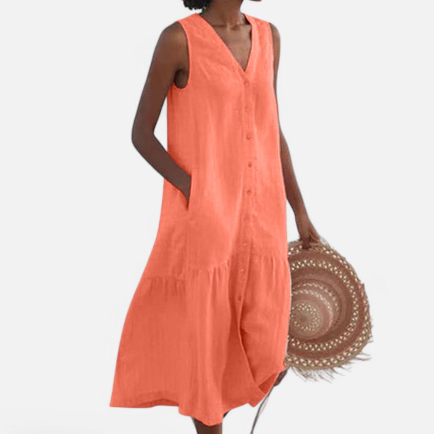 The Rowley Club | Women's 'Elysian Charm' V-Neck Dress