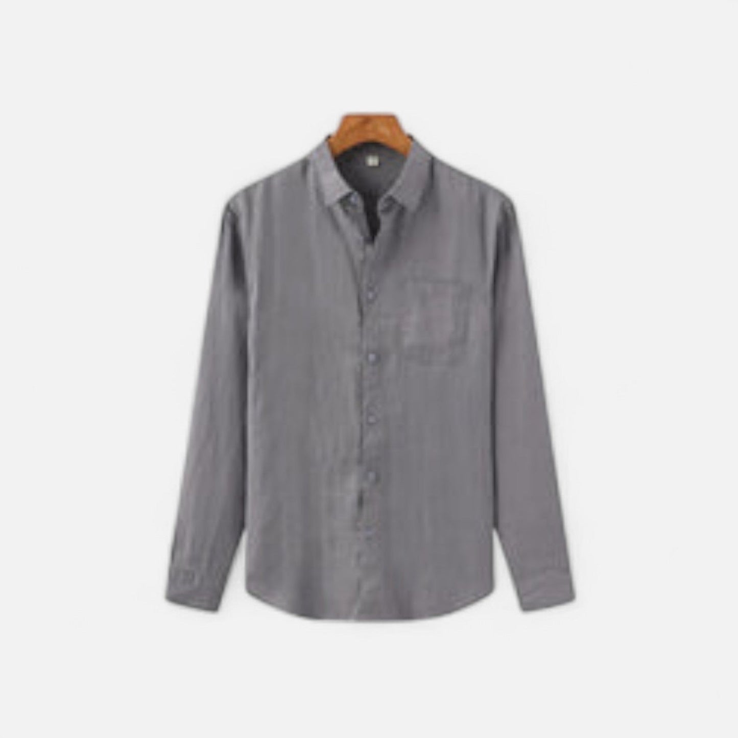 The Rowley Club | Men's Pure Linen Shirt - 100% Natural Fabric, Timeless for Warm Weather