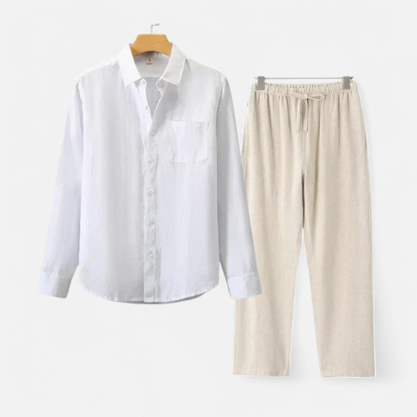 The Rowley Club | Long Sleeve Linen Blend Shirt