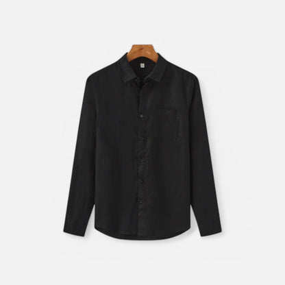 The Rowley Club | Pure Linen Long Sleeve Shirt for Men