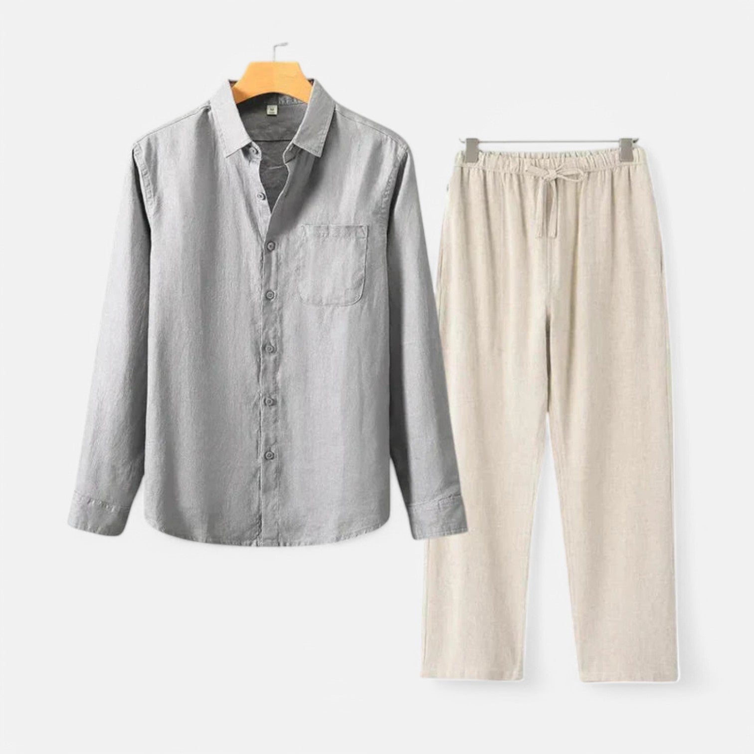 The Rowley Club | Long Sleeve Linen Blend Shirt