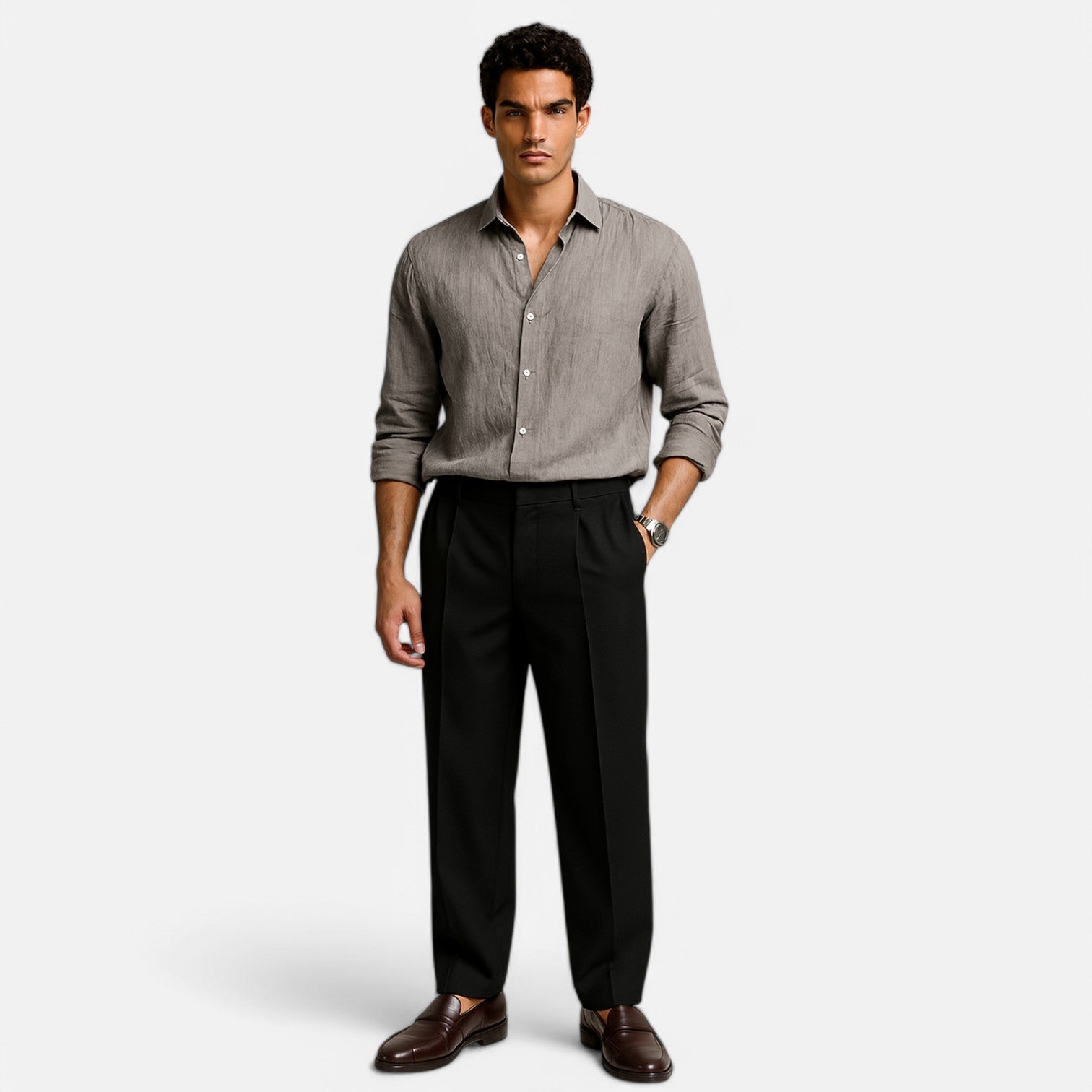 The Rowley Club | Hawaiian Shirt in Cotton and Linen for Men