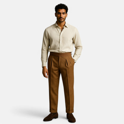 The Rowley Club | High-Waisted Pleated Pants for Men