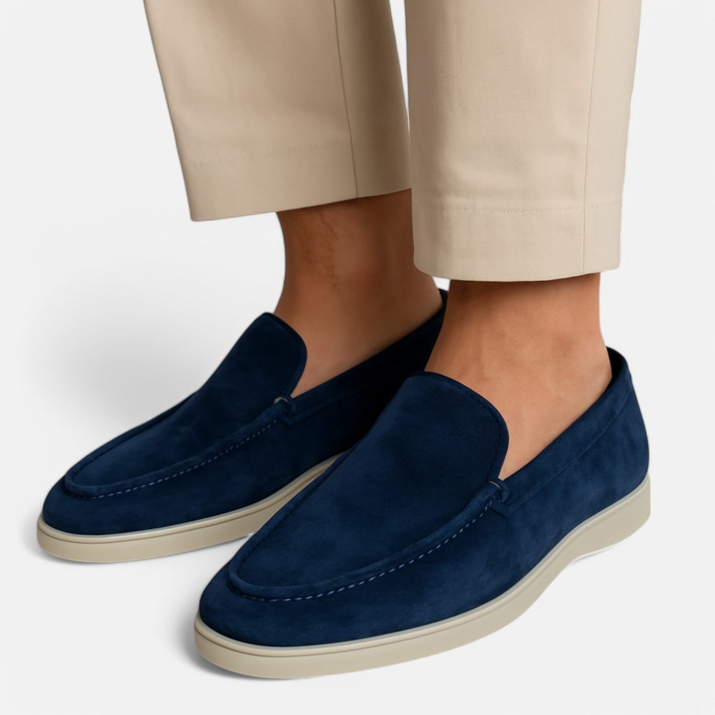 The Rowley Club | Old Money Suede Slip-On Loafers for Men