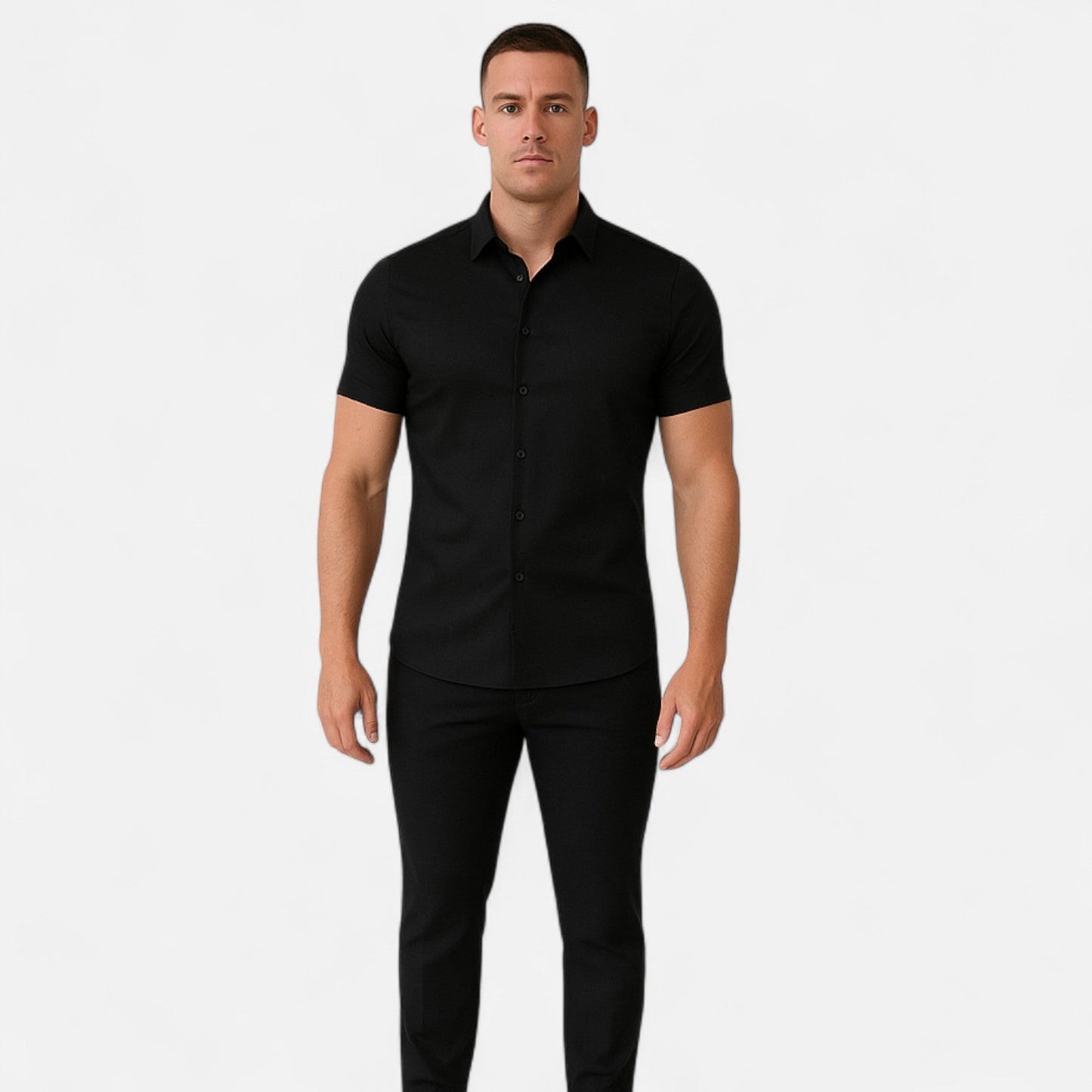 The Rowley Club | Gérald Slim Fit Short Sleeve Shirt – Elegant Silhouette, Refined Everyday Style