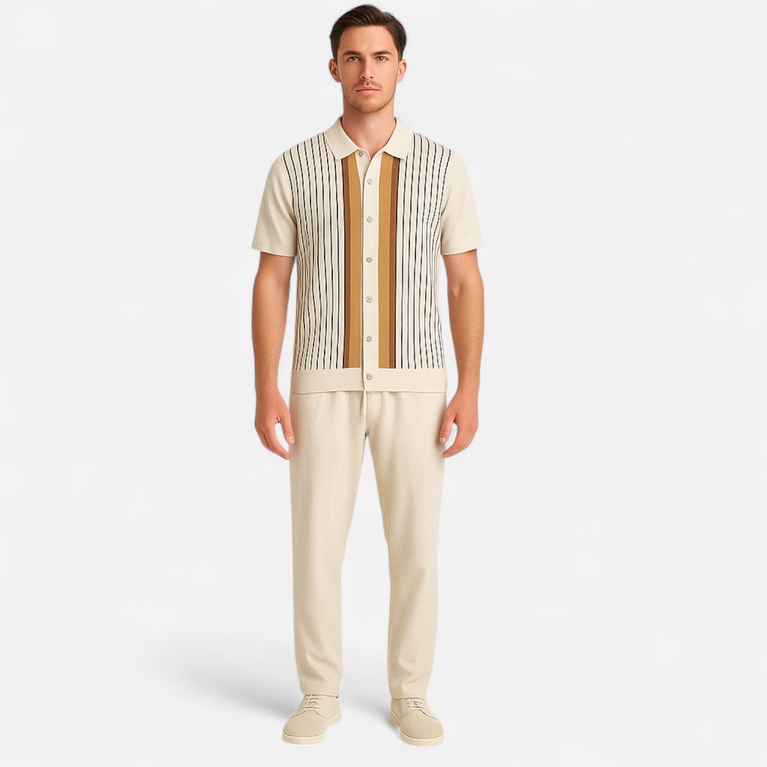 The Rowley Club | Men's Linen Polo and Pants Set – Refined Coordination, Timeless Elegance for Warm Weather