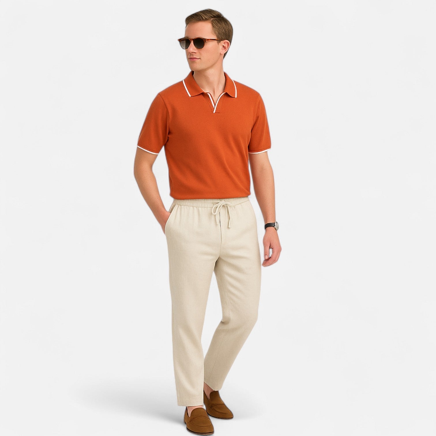The Rowley Club | Coastal Breeze Set with Lava Sunglasses – Riviera Refinement, Sculpted Summer Style