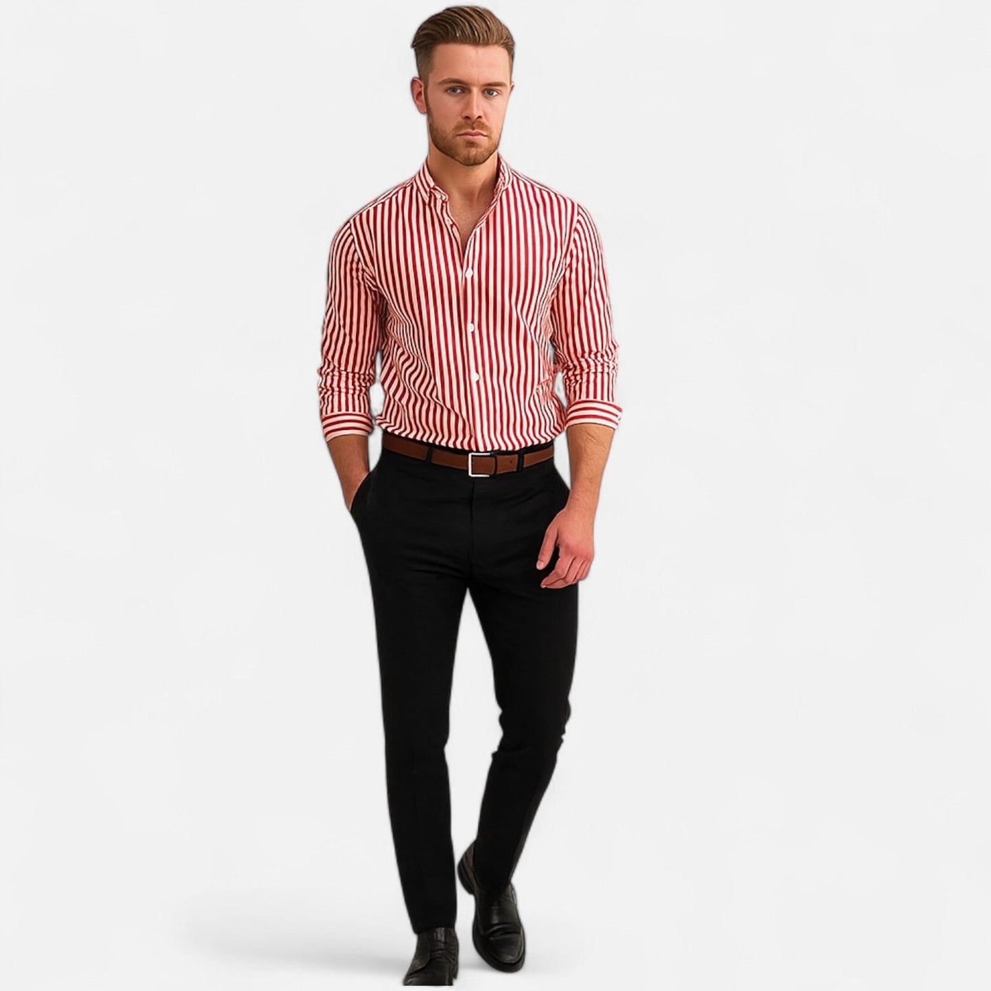 The Rowley Club | Striped Shirt for Men – Tailored Lines, Timeless Elegance, and Casual Chic