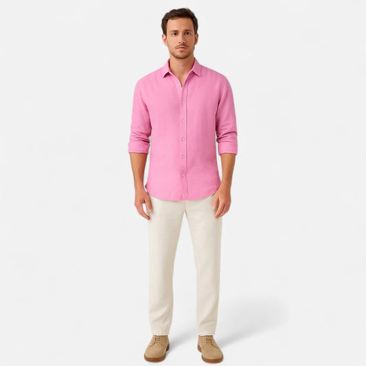 The Rowley Club | Men's Cotton-Linen Shirt – Lightweight Comfort, Casual and Timeless Elegance