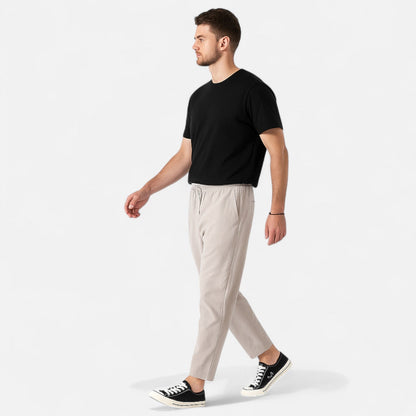 The Rowley Club | Men's Cropped Cotton Pants – Urban Precision, Tailored Versatility