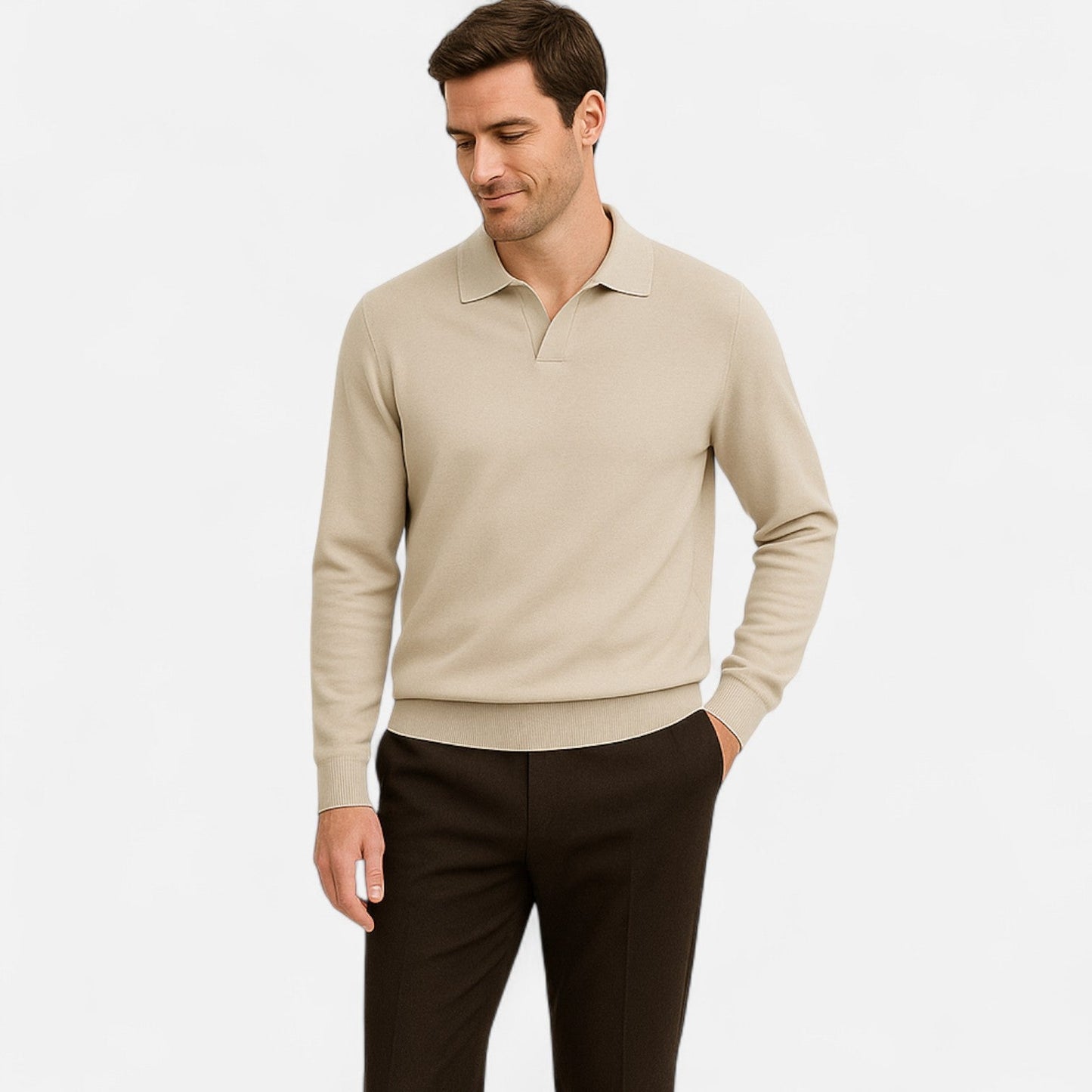 The Rowley Club | Long Sleeve Polo Old Money - Discreet Refinement, Essential of the Timeless Wardrobe