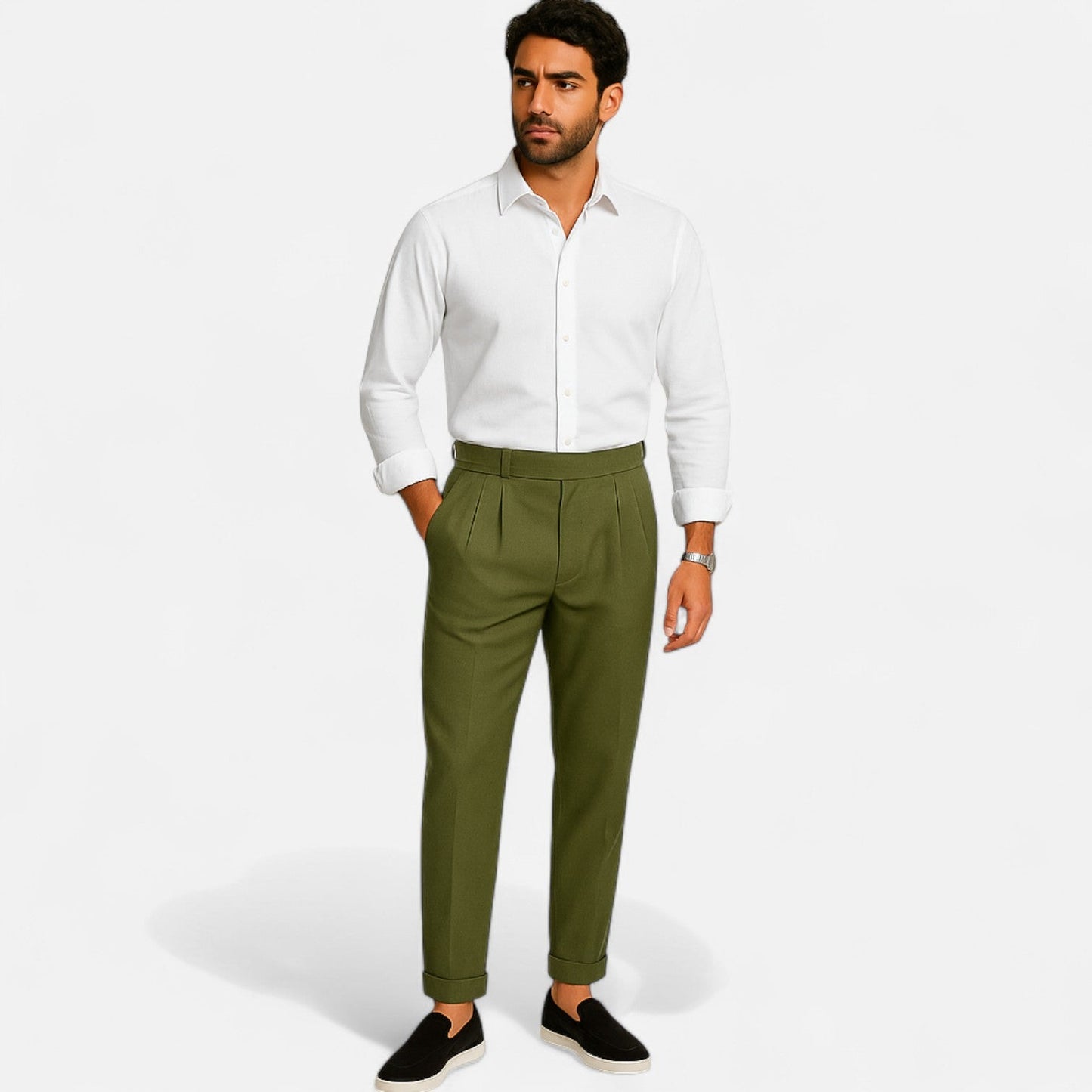 The Rowley Club | Black Suede Loafers for Men - Refined Texture, Timeless Elegance of Slip-On Shoes