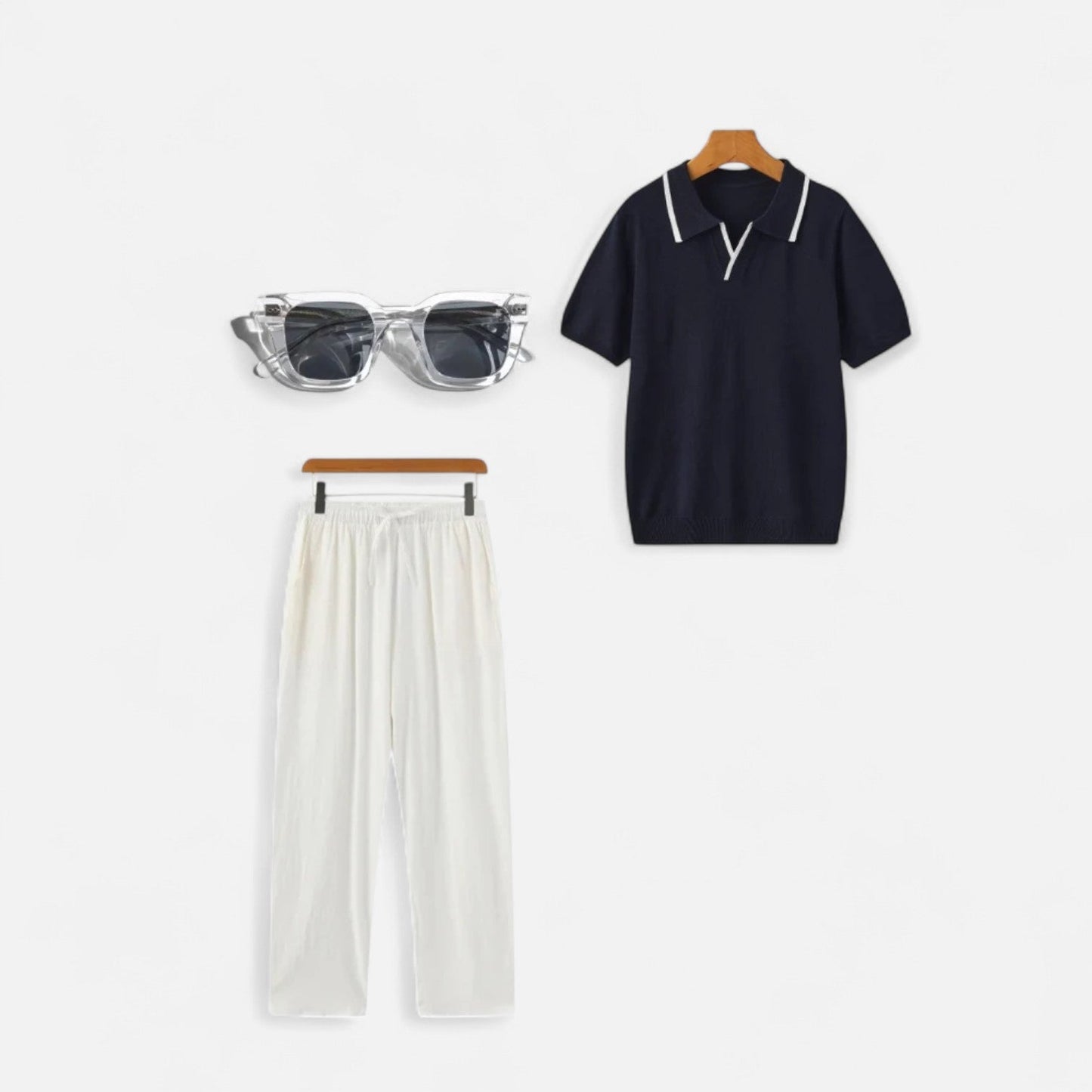 The Rowley Club | Nautical Set with Transparent Glasses – Nautical Precision, Modern Coastal Clarity