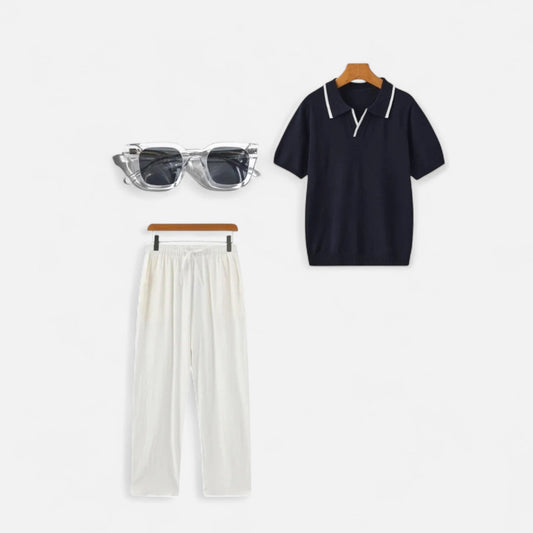 The Rowley Club | Nautical Set with Transparent Glasses – Nautical Precision, Modern Coastal Clarity