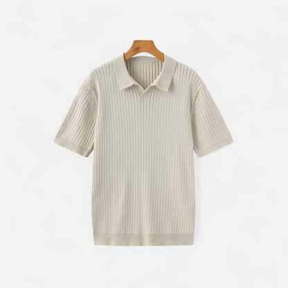 The Rowley Club | Ribbed Polo for Men - Quality Texture, Timeless Casual Style
