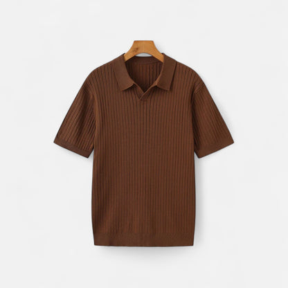 The Rowley Club | Ribbed Polo for Men - Quality Texture, Timeless Casual Style