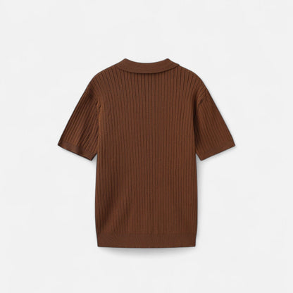 The Rowley Club | Ribbed Polo for Men - Quality Texture, Timeless Casual Style