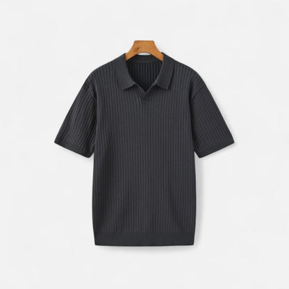 The Rowley Club | Ribbed Polo for Men - Quality Texture, Timeless Casual Style