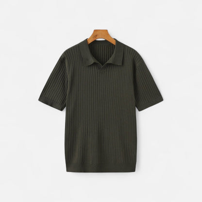 The Rowley Club | Ribbed Polo for Men - Quality Texture, Timeless Casual Style