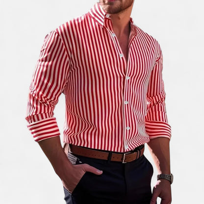 The Rowley Club | Striped Shirt for Men – Tailored Lines, Timeless Elegance, and Casual Chic
