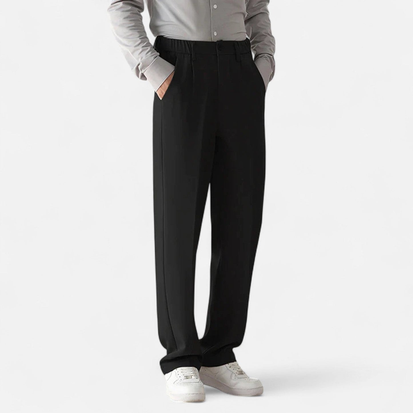 The Rowley Club | Draped Formal Trousers for Men - Relaxed Fit, Tailored Elegance for Business and Leisure