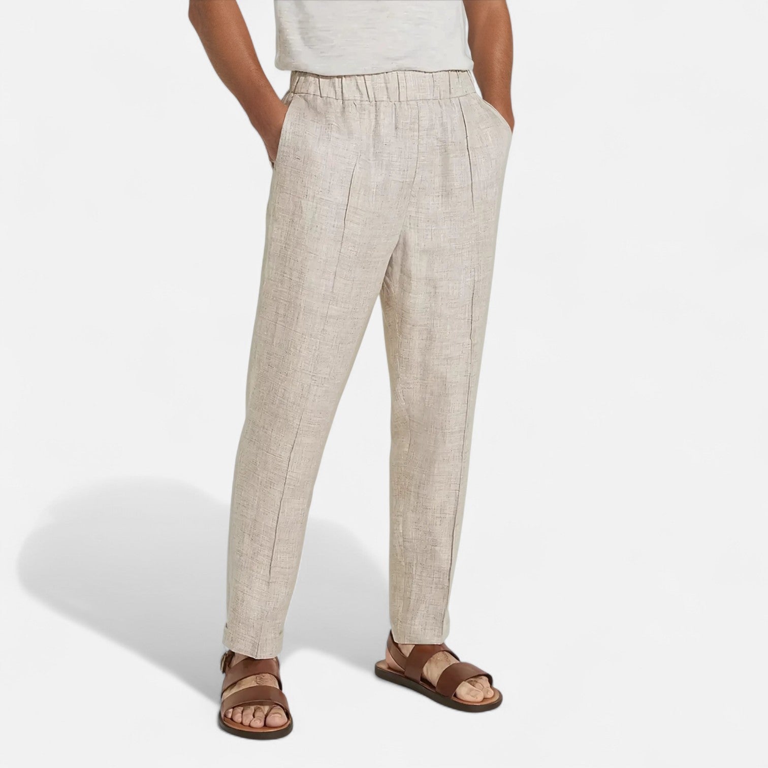 The Rowley Club | Men's Summer Linen Pants - Breathable Comfort, Timeless Style for Warm Weather