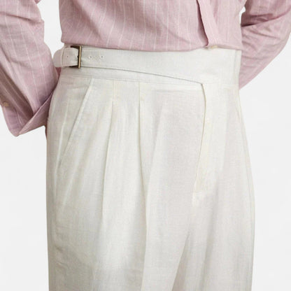 The Rowley Club | Premium Linen Pants for Men - Breathable Tailoring, Timeless Summer Sophistication