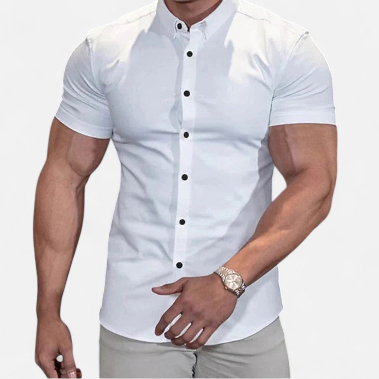 The Rowley Club | Gérald Slim Fit Short Sleeve Shirt – Elegant Silhouette, Refined Everyday Style