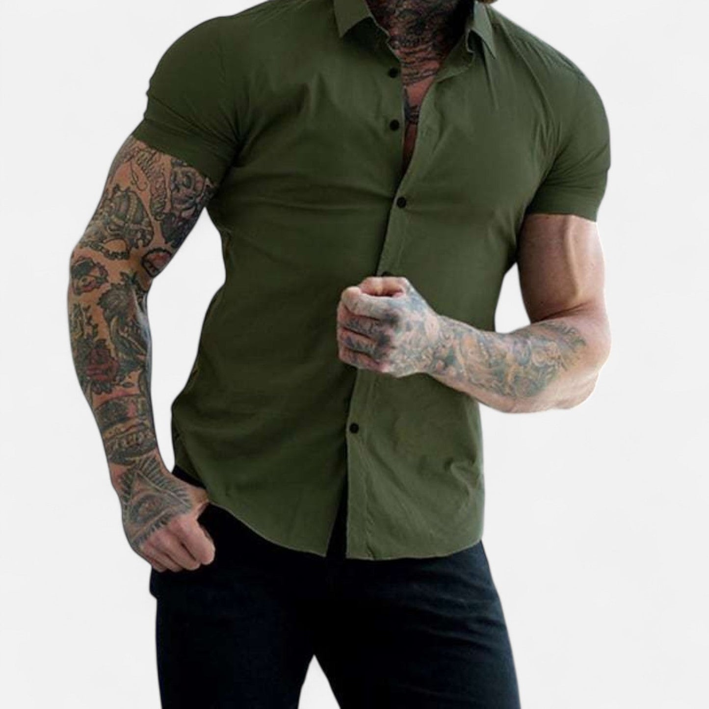 The Rowley Club | Gérald Slim Fit Short Sleeve Shirt – Elegant Silhouette, Refined Everyday Style