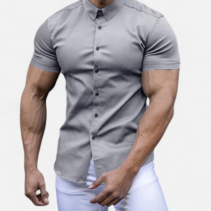 The Rowley Club | Gérald Slim Fit Short Sleeve Shirt – Elegant Silhouette, Refined Everyday Style