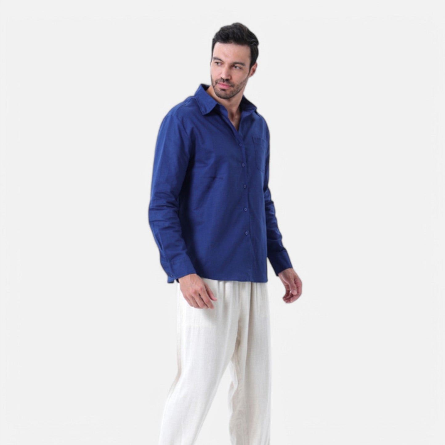The Rowley Club | Pure Linen Long Sleeve Shirt for Men