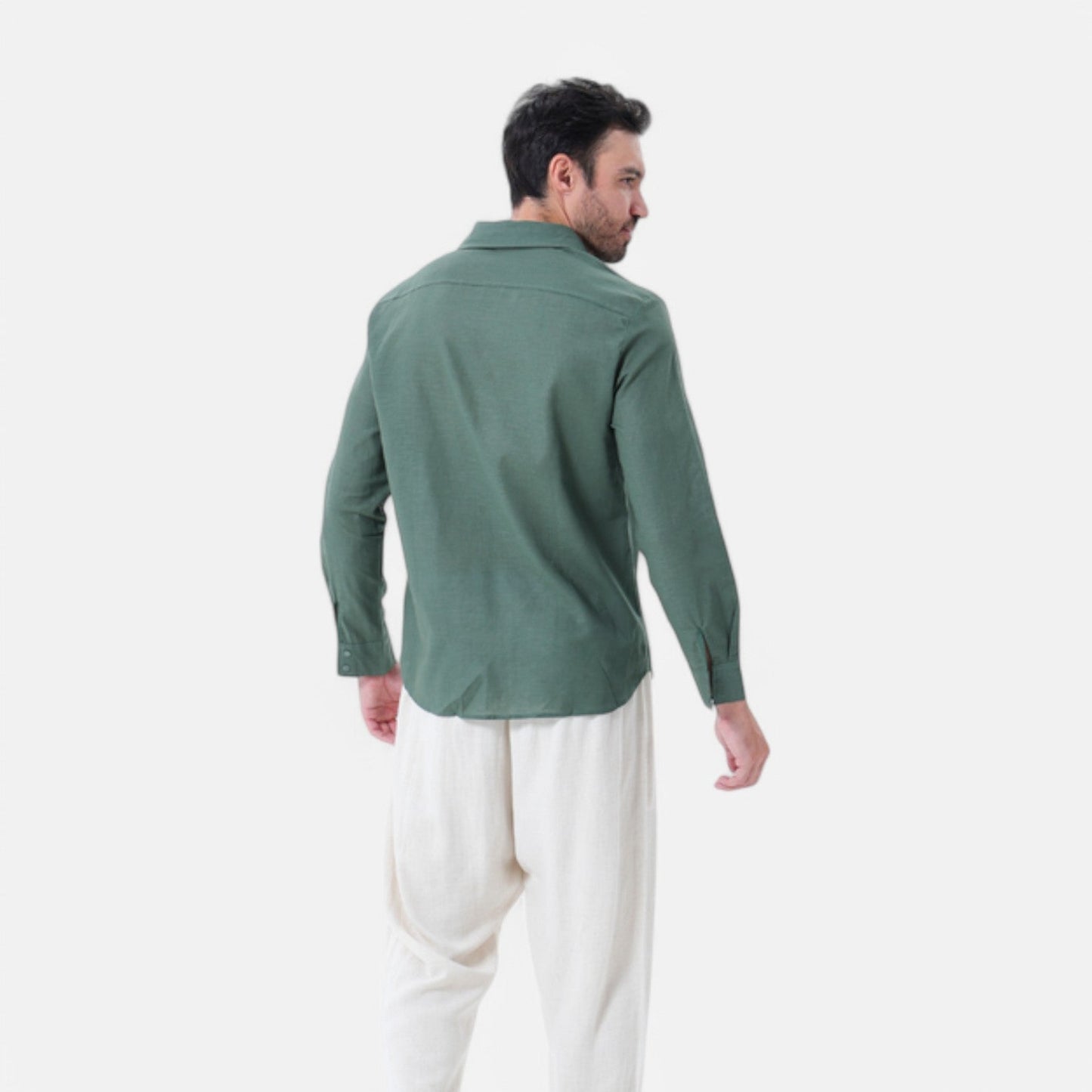 The Rowley Club | Pure Linen Long Sleeve Shirt for Men