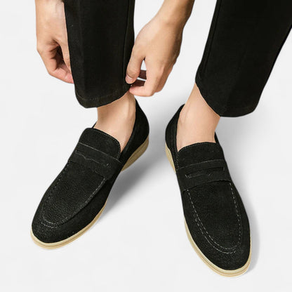 The Rowley Club | Men's Vintage Suede Loafers – Timeless Texture, Heritage Craftsmanship