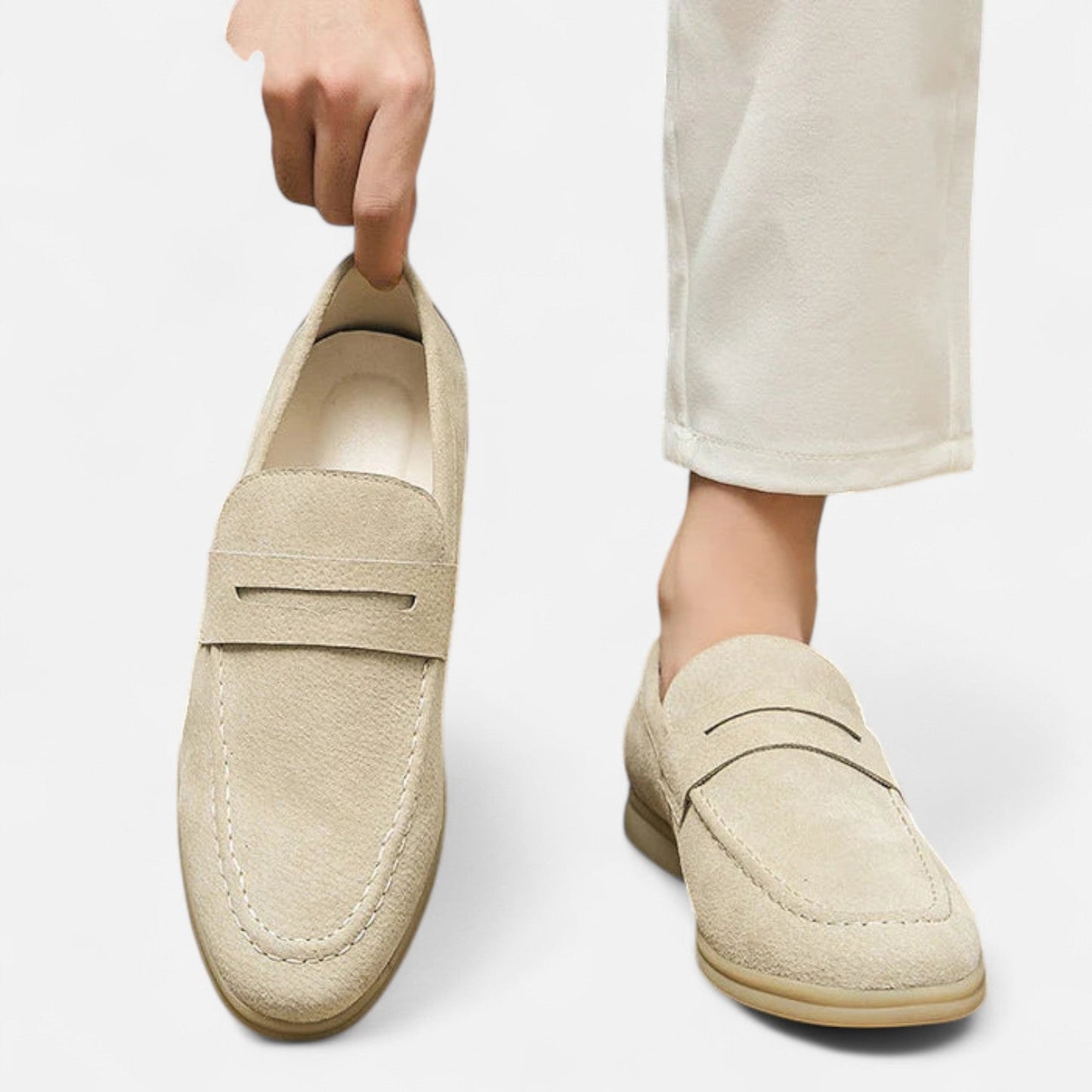 The Rowley Club | Men's Vintage Suede Loafers – Timeless Texture, Heritage Craftsmanship