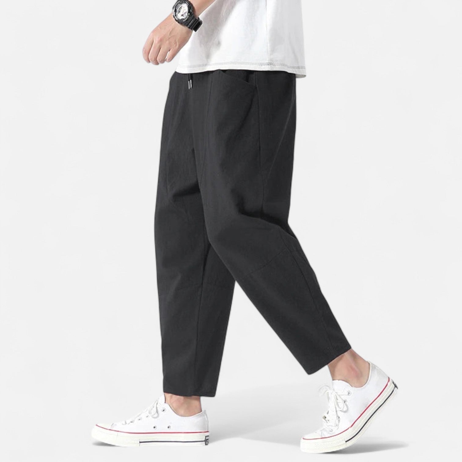 The Rowley Club | Men's Cropped Cotton Pants – Urban Precision, Tailored Versatility